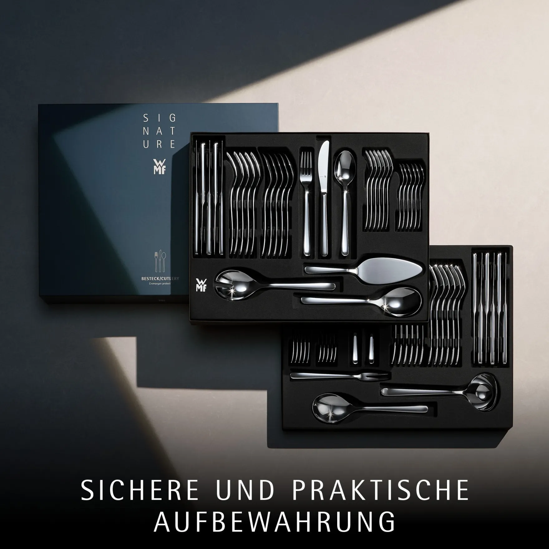 Besteck-Sets|WMF Kult Plus Besteck-Set, 66-teilig, Cromargan protect®