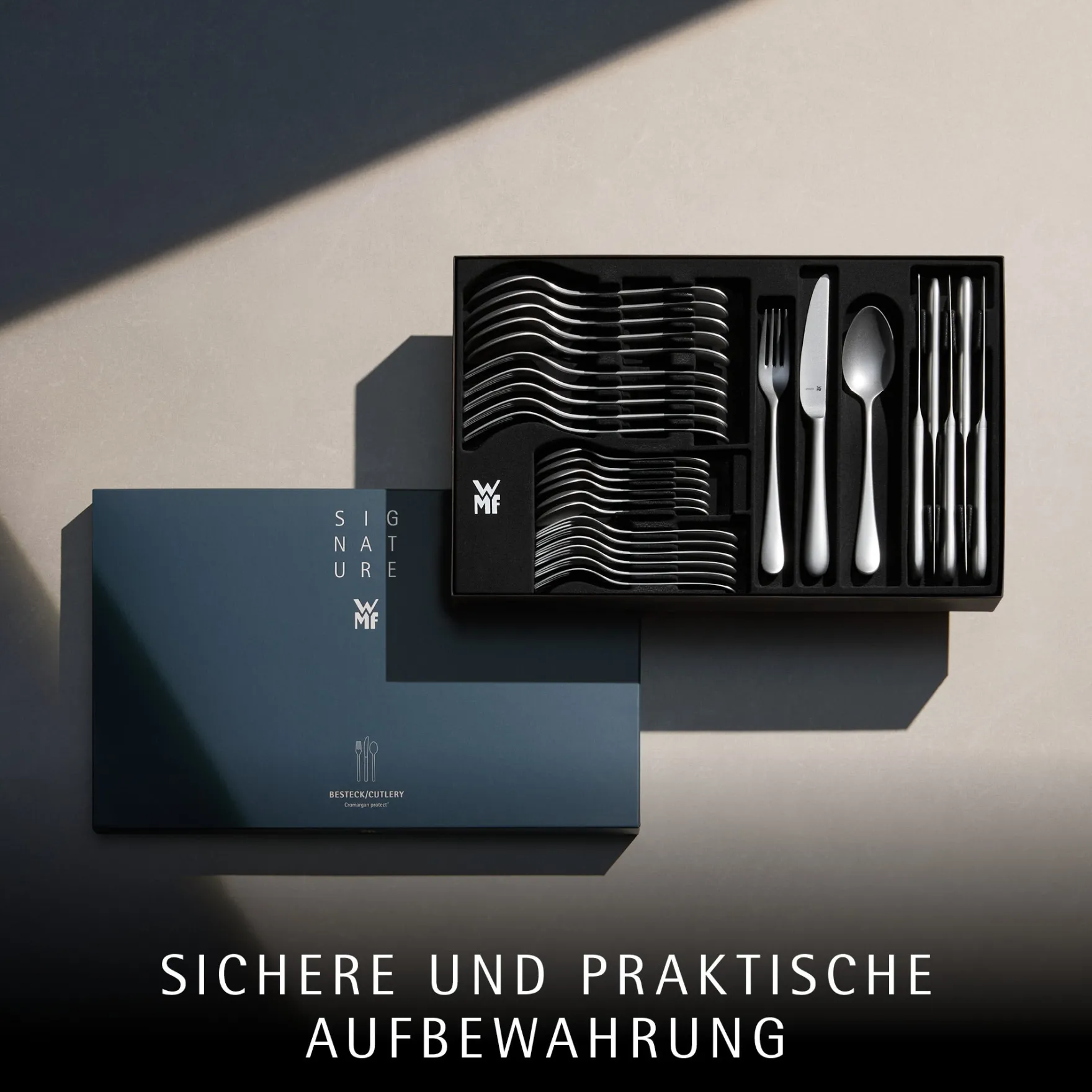 Besteck-Sets|WMF Merit Besteck-Set, 30-teilig, Cromargan protect®, sandgestrahlt