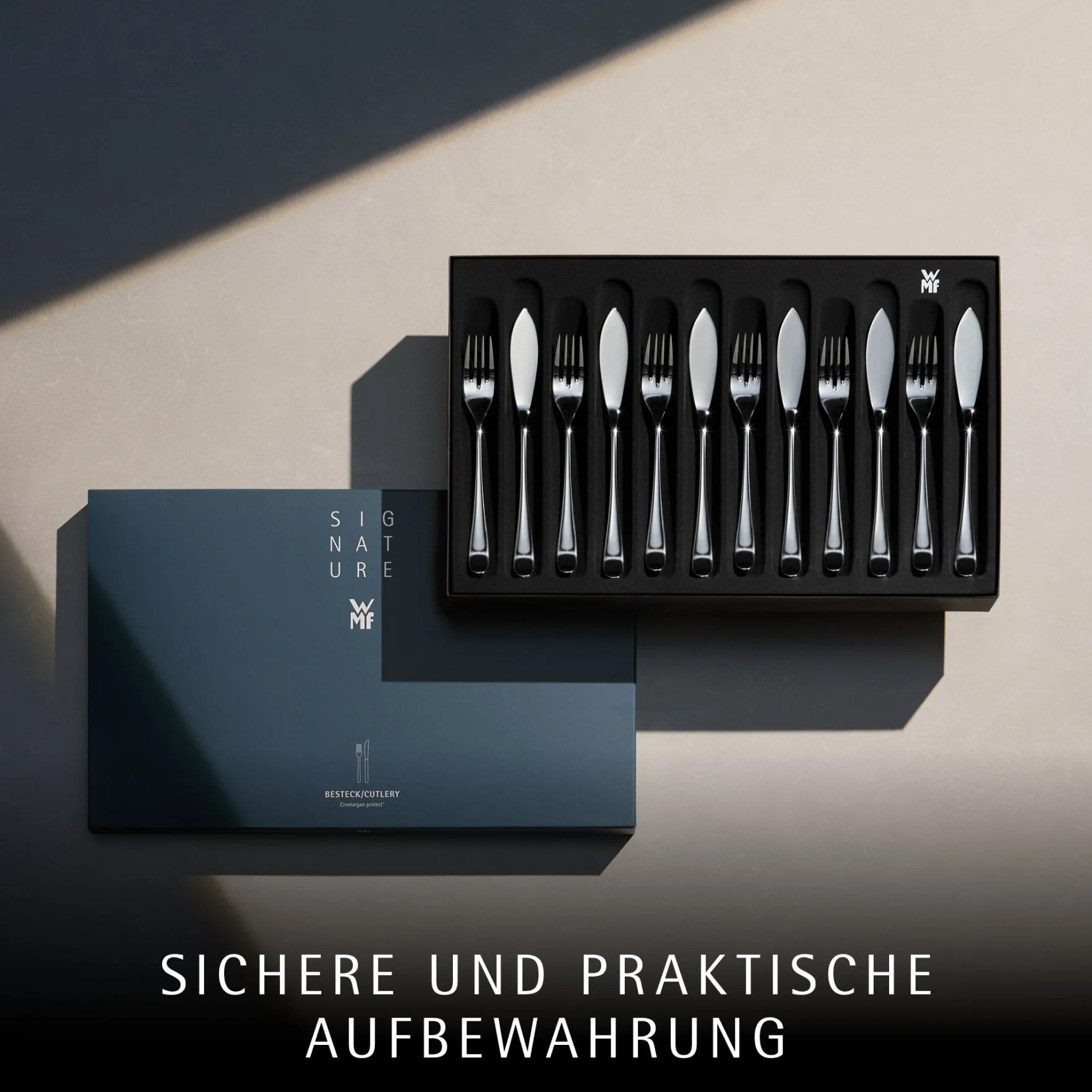 Besteck-Sets|WMF Merit Fischbesteck-Set, 12-teilig, Cromargan protect®