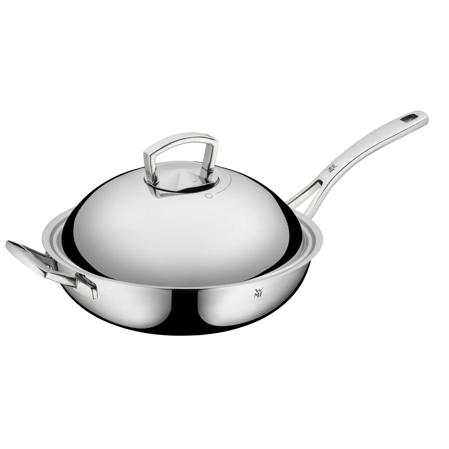 Woks|Pfannen Mit Deckel|WMF Multiply Wok mit Edelstahldeckel, 32 cm