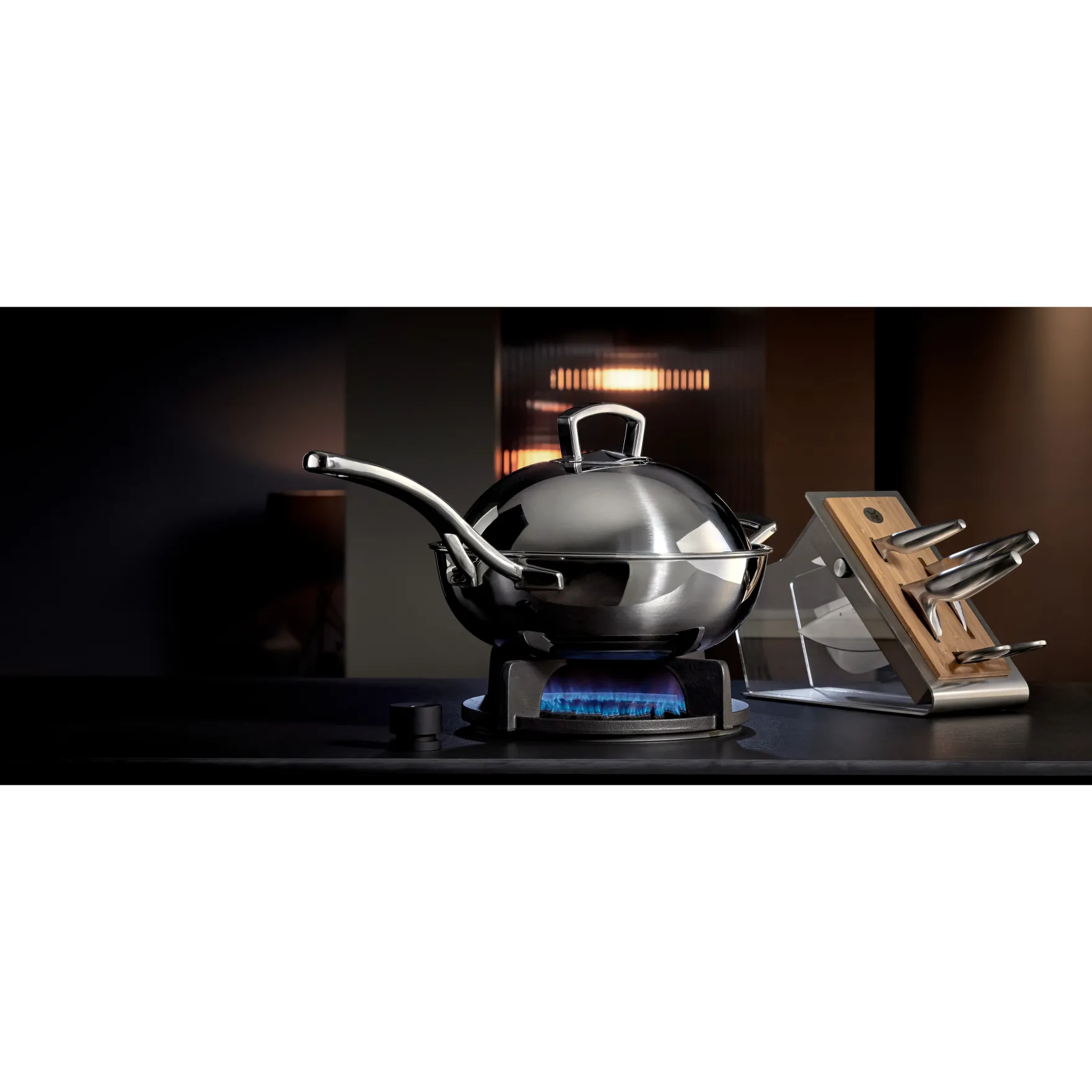 Woks|Pfannen Mit Deckel|WMF Multiply Wok mit Edelstahldeckel, 32 cm