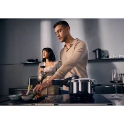 Schnellkochtöpfe|Induktionstöpfe|WMF Perfect Plus One Pot Schnellkochtopf-Set, 22 cm, 3 & 4,5 L, stapelbar, mit Dämpfeinsatz