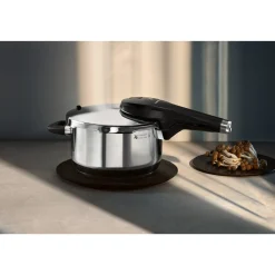 Schnellkochtöpfe|Induktionstöpfe|WMF Perfect Premium One Pot Schnellkochtopf-Set mit Dampfgareinsatz, 22 cm, 4,5 und 3,0 Liter, stapelbar