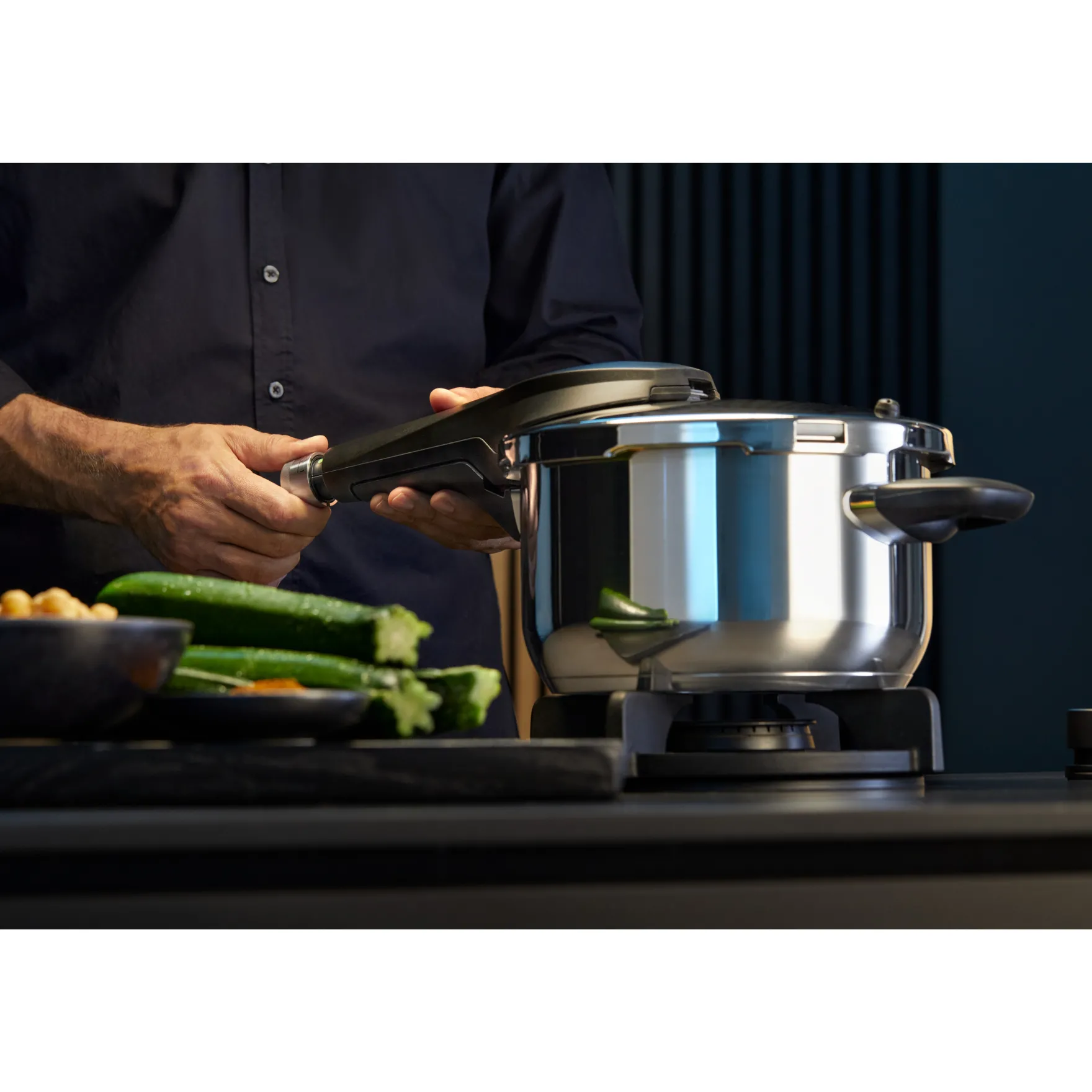 Schnellkochtöpfe|Induktionstöpfe|WMF Perfect Premium One Pot Schnellkochtopf-Set mit Dampfgareinsatz, 22 cm, 4,5 und 3,0 Liter, stapelbar