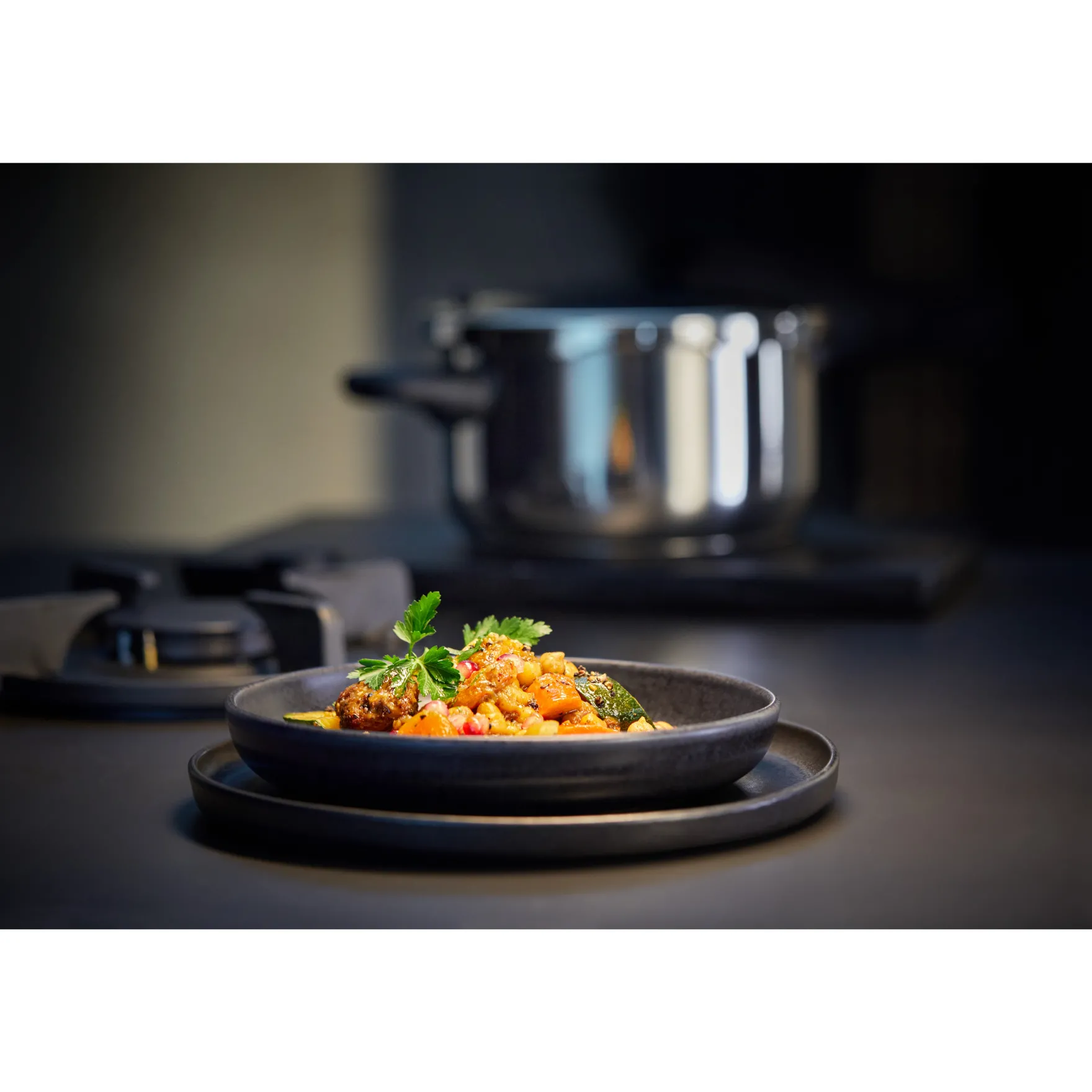 Schnellkochtöpfe|Induktionstöpfe|WMF Perfect Premium One Pot Schnellkochtopf-Set mit Dampfgareinsatz, 22 cm, 4,5 und 3,0 Liter, stapelbar