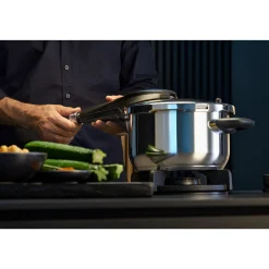Schnellkochtöpfe|Induktionstöpfe|WMF Perfect Premium One Pot Schnellkochtopf-Set mit Dampfgareinsatz, 22 cm, 6,5 und 3,0 Liter