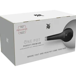 Schnellkochtöpfe|Induktionstöpfe|WMF Perfect Premium One Pot Schnellkochtopf-Set mit Dampfgareinsatz, 22 cm, 4,5 und 3,0 Liter