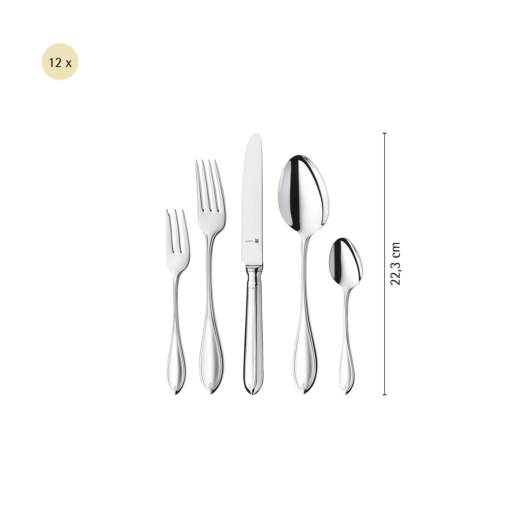 Besteck-Sets|WMF Premiere Besteck-Set, 66-teilig, Cromargan protect®