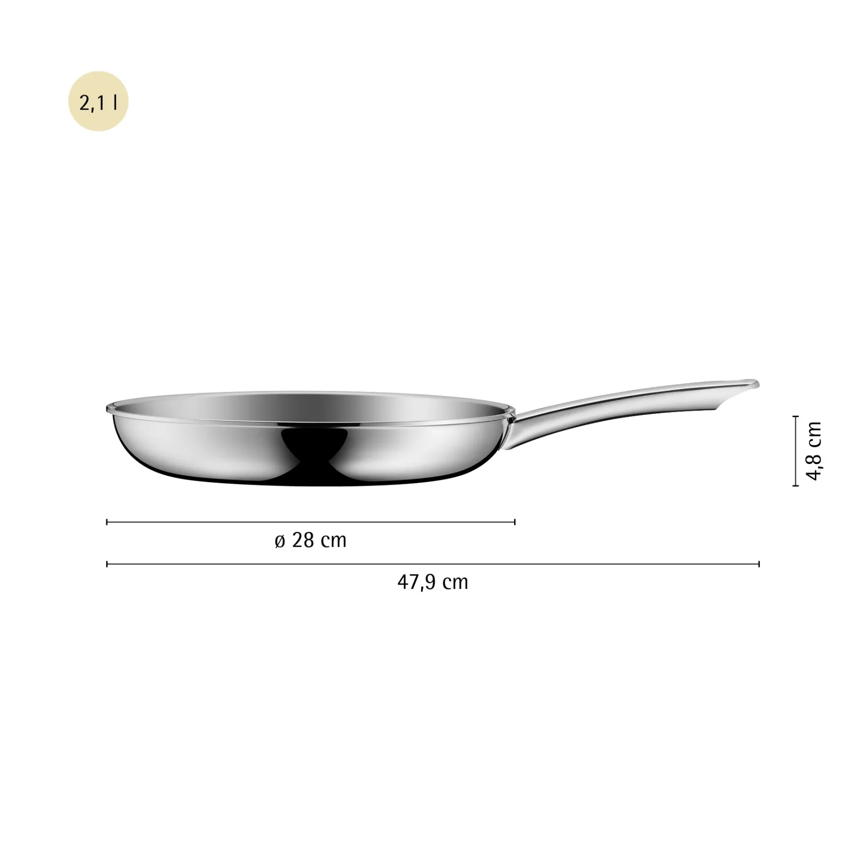 Servierpfannen|Induktionspfannen|WMF Profi Resist Servierpfanne, 24 cm