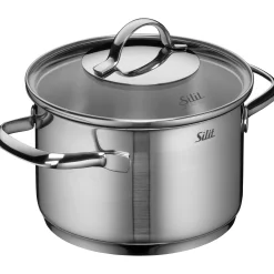 Induktionstöpfe|WMF Silit Achat Kochtopf mit Deckel, 16 cm