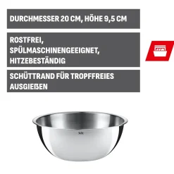 Schüsseln|WMF Silit Küchenschüssel, 20 cm