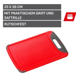 Schneidebretter|WMF Silit Schneidebrett, Rot, 38 x 25 cm
