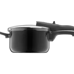 Schnellkochtöpfe|Induktionstöpfe|WMF Silit Silargan® Sicomatic t-Plus Schnellkochtopf-Set, 22 cm, 4,5 l und 3,0 l, Black