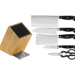 Messerblöcke|Messersets|WMF Spitzenklasse Plus Messer-Vorteils-Set* mit FlexTec Messerblock für die asiatische Küche, 6-teilig