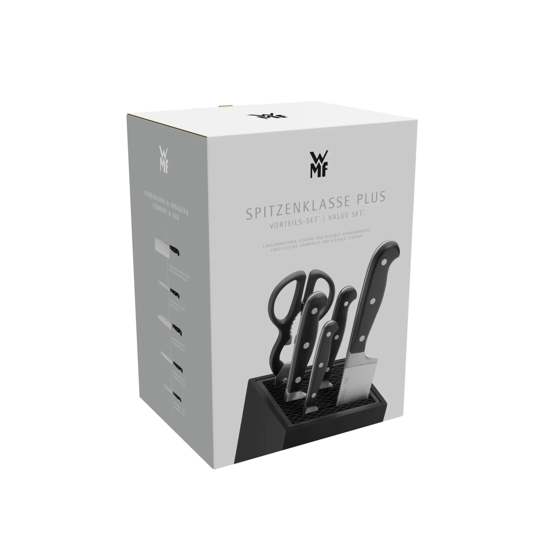 Messerblöcke|Messersets|WMF Spitzenklasse Plus Messer-Vorteils-Set* mit FlexTec Messerblock, 6-teilig