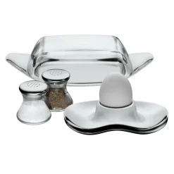 Butterdosen|WMF Wagenfeld Butterdose, 22 x 11 cm