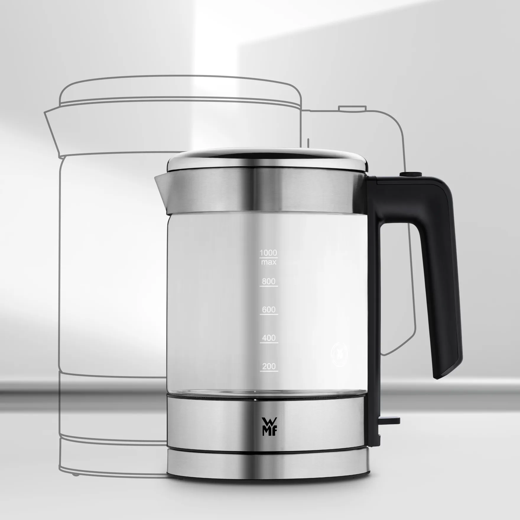 Weitere Küchengeräte|Wasserkocher|WMF KÜCHENminis Glas-Wasserkocher